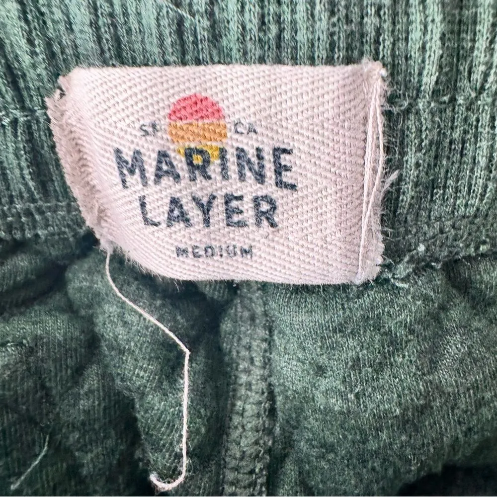 Marine Layer green sweatpants size medium - Image 3