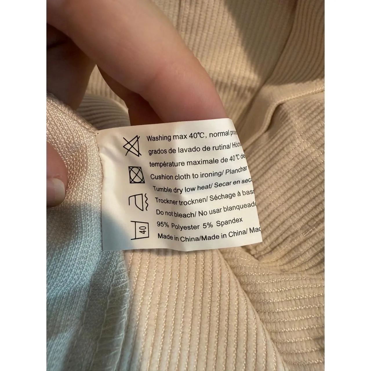 Beyove Womens Size L Corduroy Cream Shacket‎ White Size L - Image 7