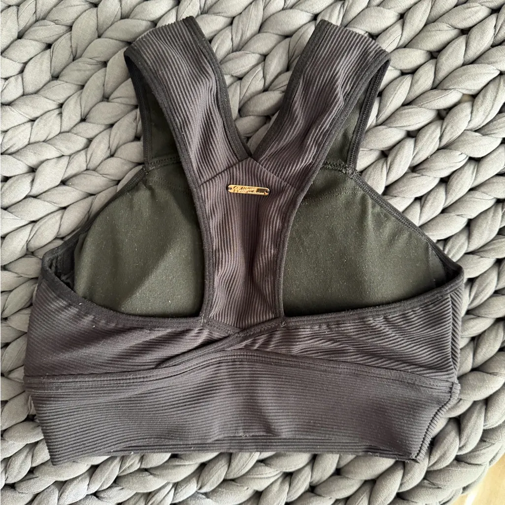 Buff bunny Sphynx Ribbed Sports Bra Black - Image 5