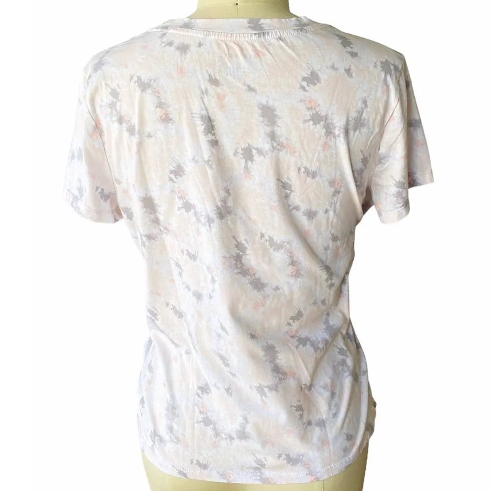 RAE DUNN Weekend Vibes Tie Dye Short Sleeve T Shirt ~ Women's Size LARGE - Image 3