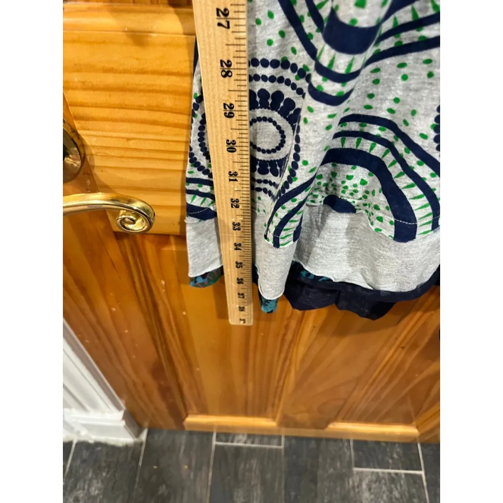 Desigual Long Sleeve Boho Tunic Dress Multicolor Print V-Neck Women’s XL - Image 7