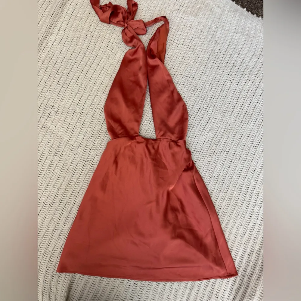 Hello Molly Call Me Later Criss Cross Halter Neck Mini Slit Dress Backless - Image 3