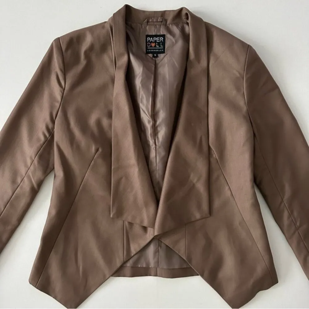 Paper Dolls Paper Doll Women’s Draped Front Blazer Size S - Image 14