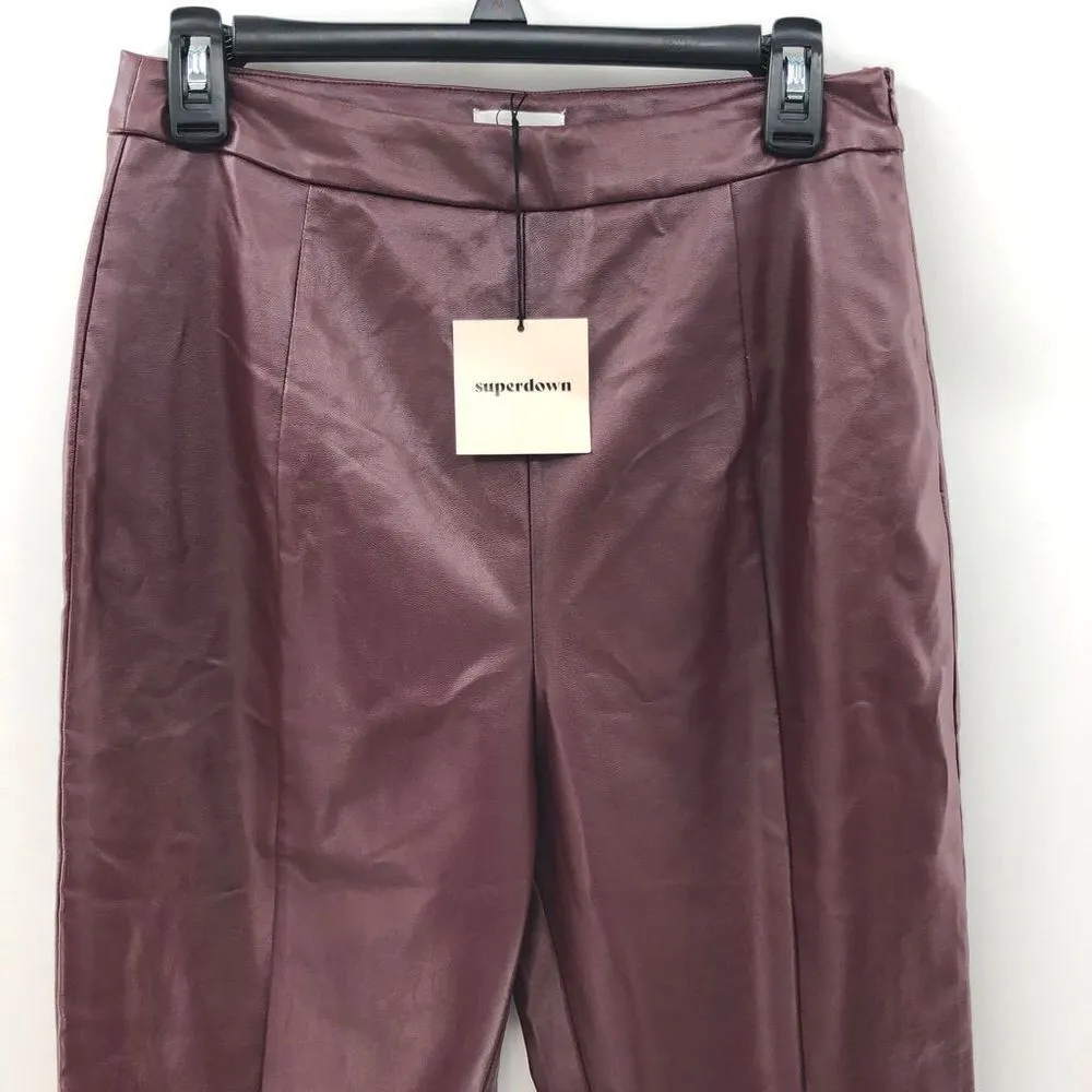 ‎superdown Marisol Flare Pants in Oxblood M - Image 5