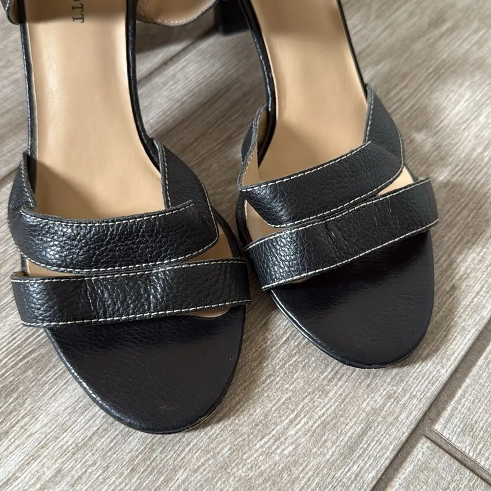 Karen Scott Women’s Adriana‎ Leather Strappy Sandals 9.5 Black - Image 2