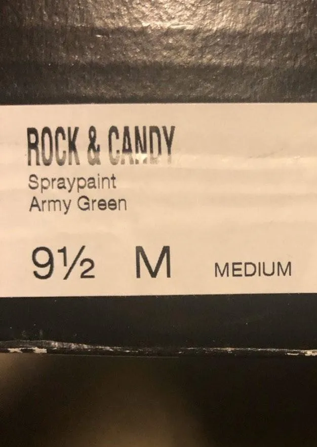 ZIGI Rock & Candy Green Spraypaint Boots-9.5 - Image 8