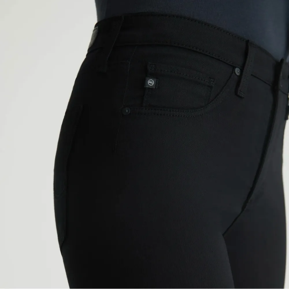 AG Adriano Goldschmied Farrah Seamless Skinny Ankle Jeans in Super Black Size 25 - Image 2