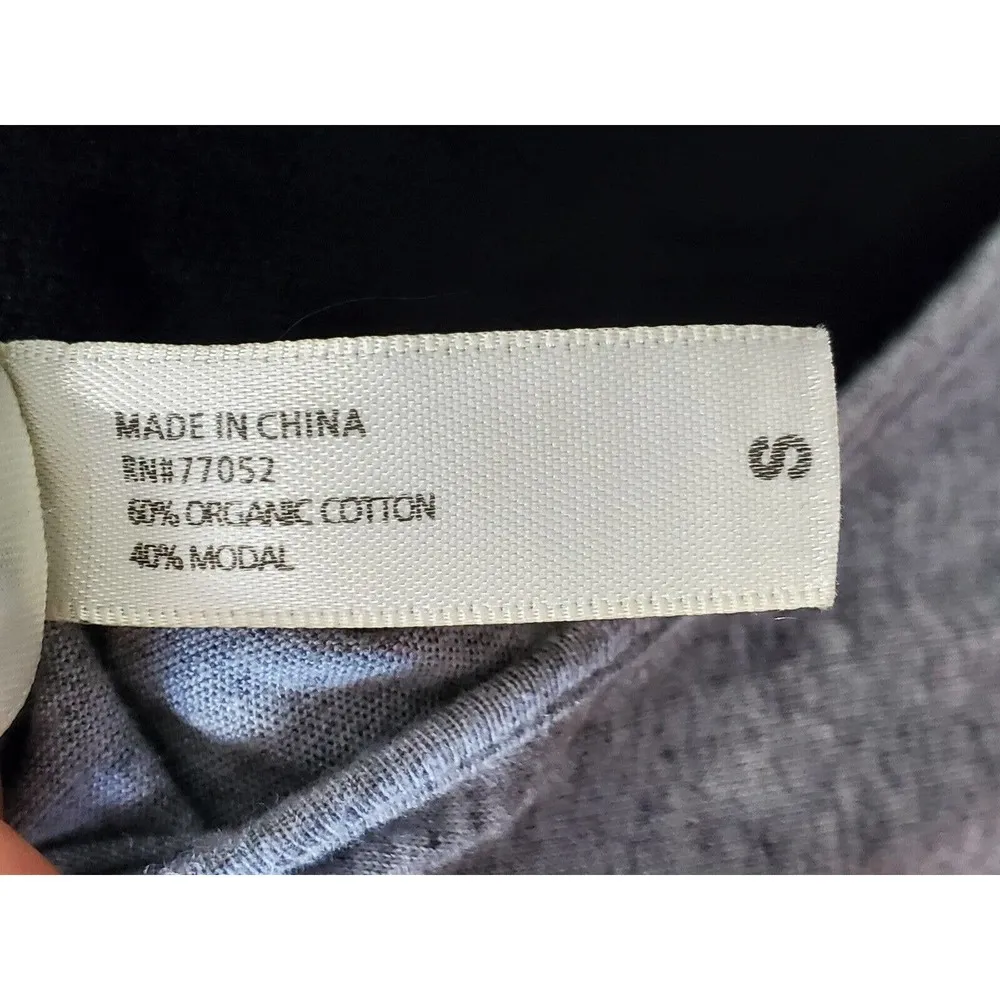 Threads 4 Thoughts Women's Gray Cotton Scoop Neck Sleeveless Knee Length Dress S - Image 9