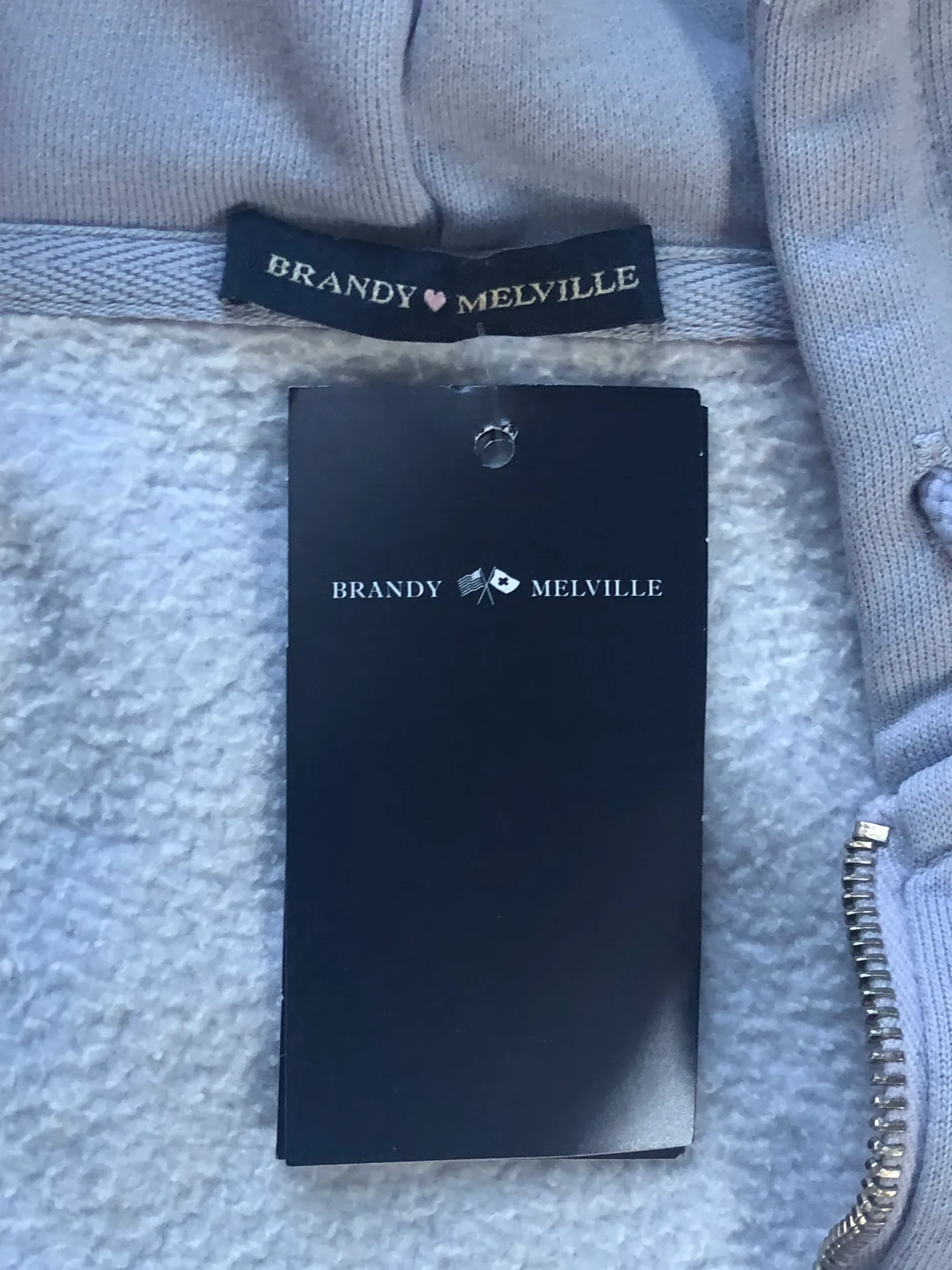 Brandy Melville Oversized Zip Up - Image 3