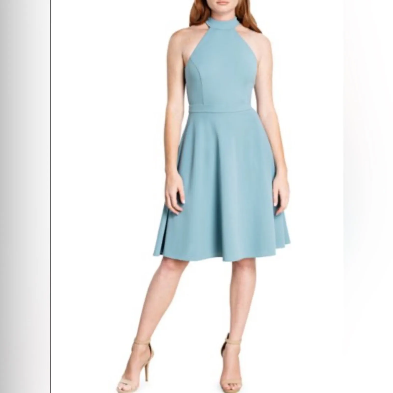 Dress The Population Paulina Fit and Flare Dress in Sea Breeze. Size XS. NWOT - Image 2