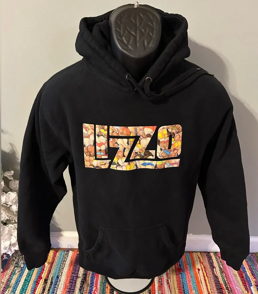 NEW LIZZO Special Butts Logo Hoodie Sweatshirt Pullover Rap Tee Black Small - Image 1