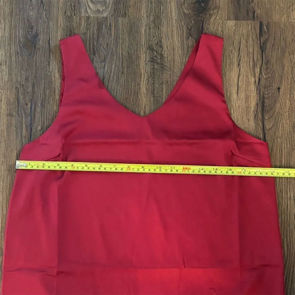 Zenana Women's Standard Small Red V-Neck Sleeveless Tank Top - Image 8