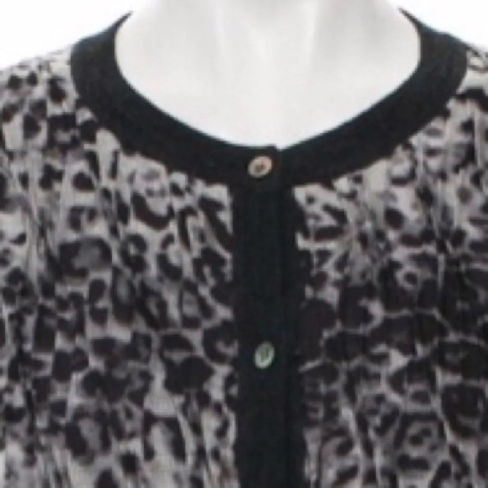 Ferragamo Animal Print Cardigan Sweater Large - Image 5