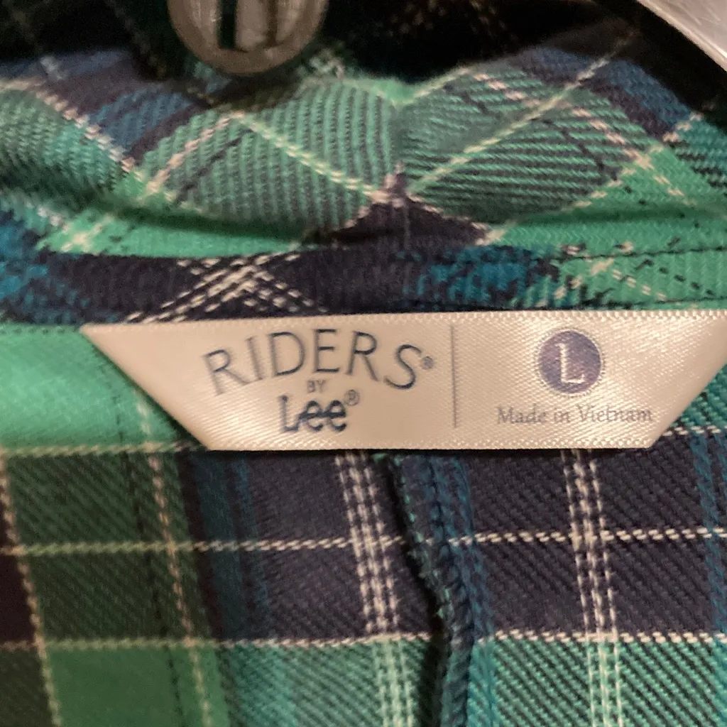 Riders by Lee Green and Blue Plaid Blazer - Image 3
