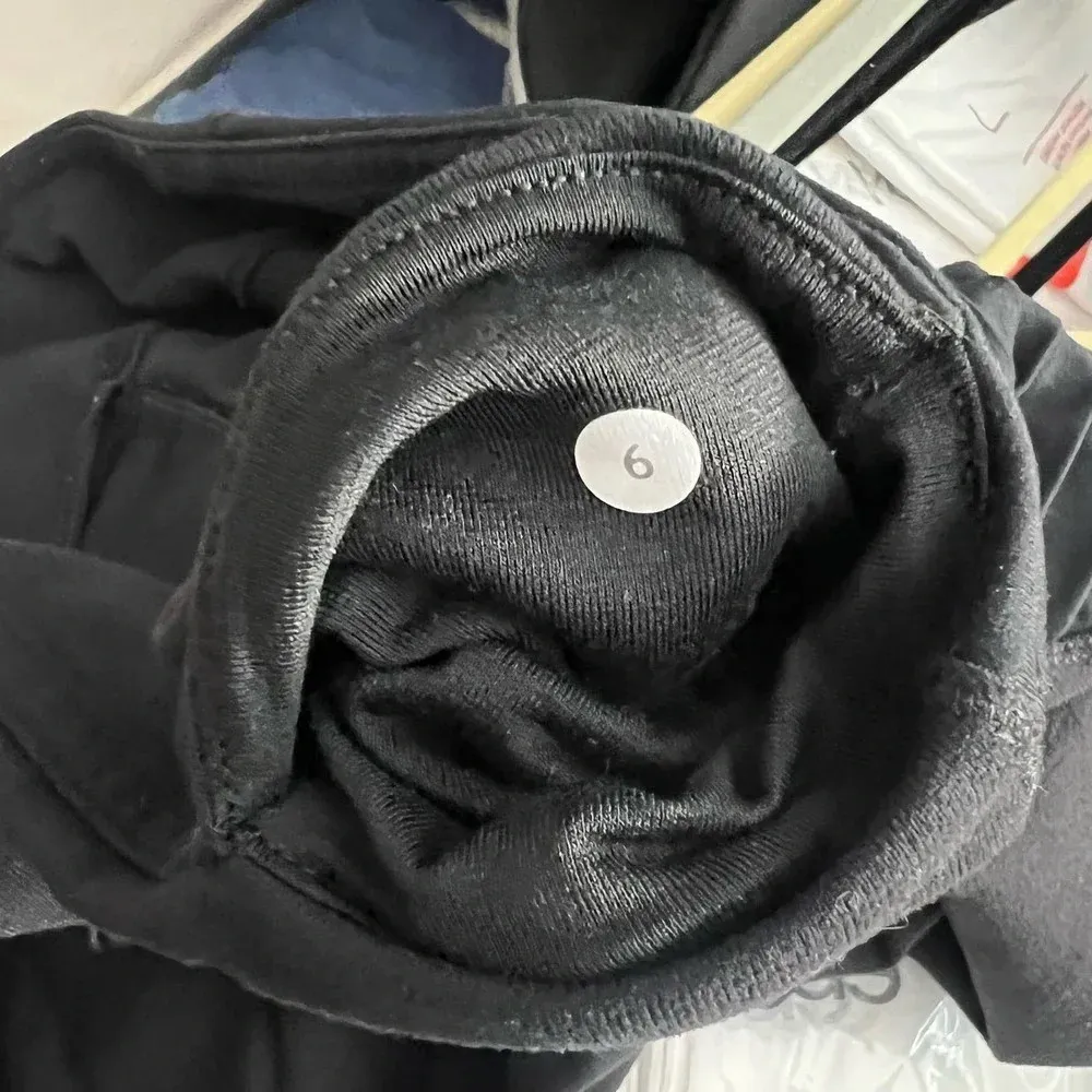 Lululemon Aphrodite Crop Cropped Leggings Black‎ Size 6 - Image 10