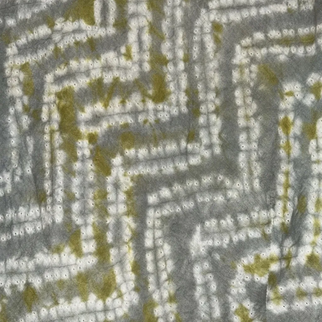 Ulla Johnson RARE Green Tie-Dye Asymmetrical Hem Cotton Dress Size 4 - Image 5