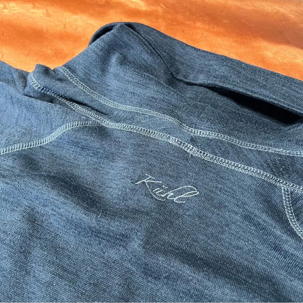 Kuhl Lea Pullover Gray size large pocket cowl neck - Image 9