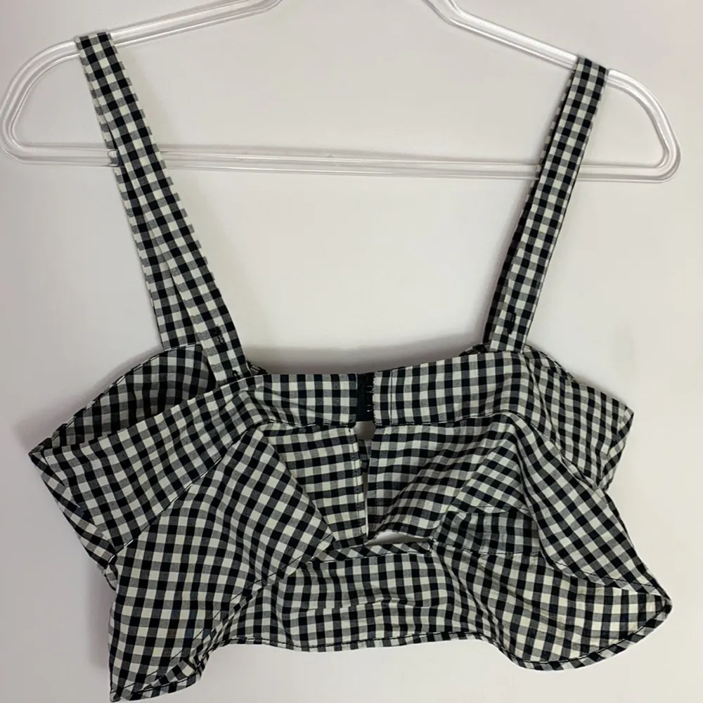 Tularosa  Sydney black gingham bra crop top Sz 8 - Image 6