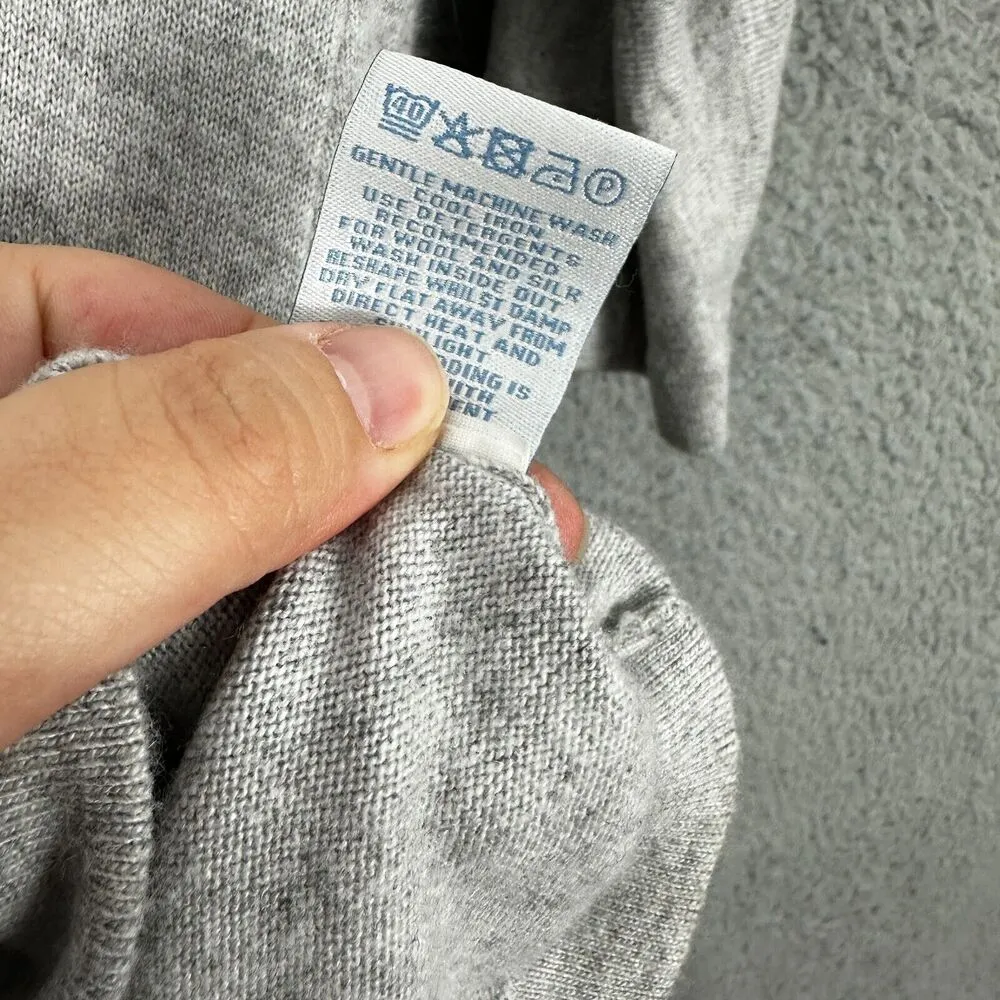 Boden Sweater Womens 4 Gray Babydoll‎ V neck Kimono Sleeve Minimalist Cozy Warm - Image 8