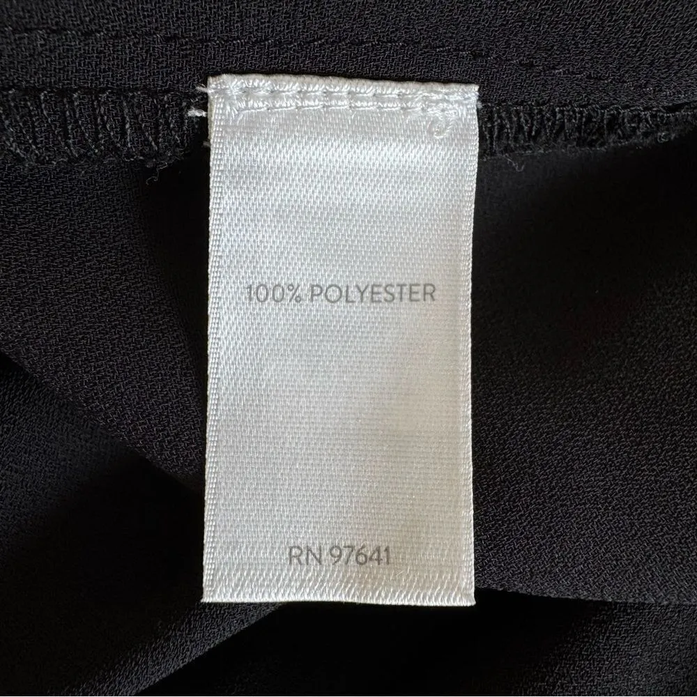 J. Jill Wearever Sheer Tie Front Dolman Sleeve Mid Length Cardigan Cover Up Sz S Black - Image 8