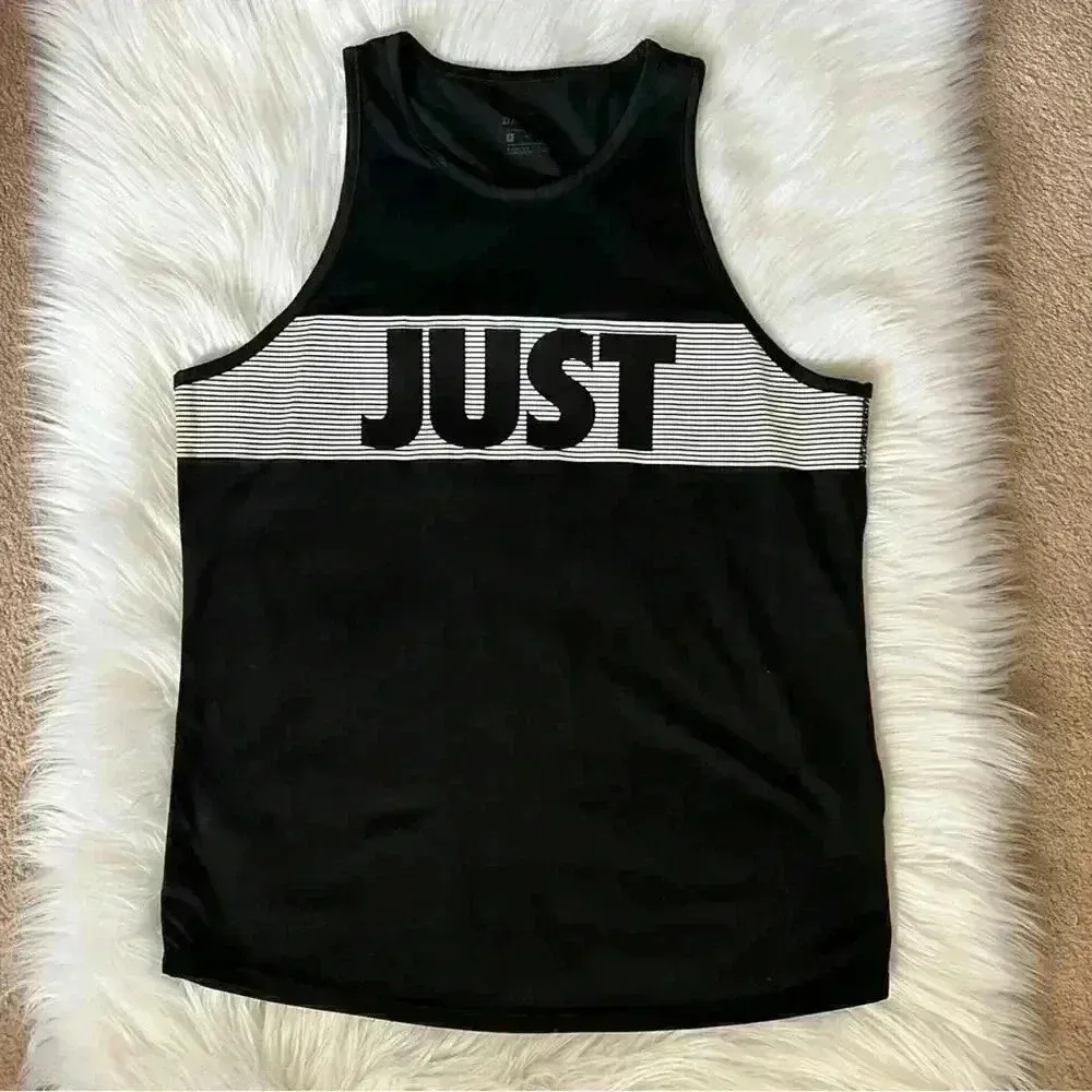 Nike Dri-Fit Just Do It Graphic Tank Top Medium - Image 3