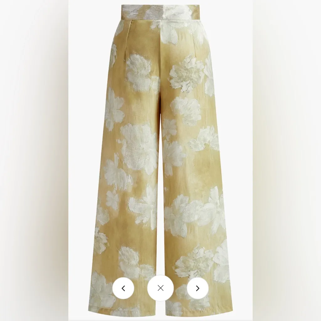 Commense Romance Floral Printed Straight Pants NWT Size L - Image 2