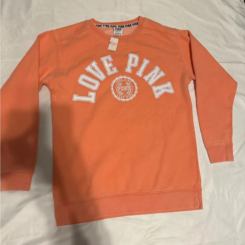PINK Victoria’s Secret Orange Pullover Sweater - Image 2