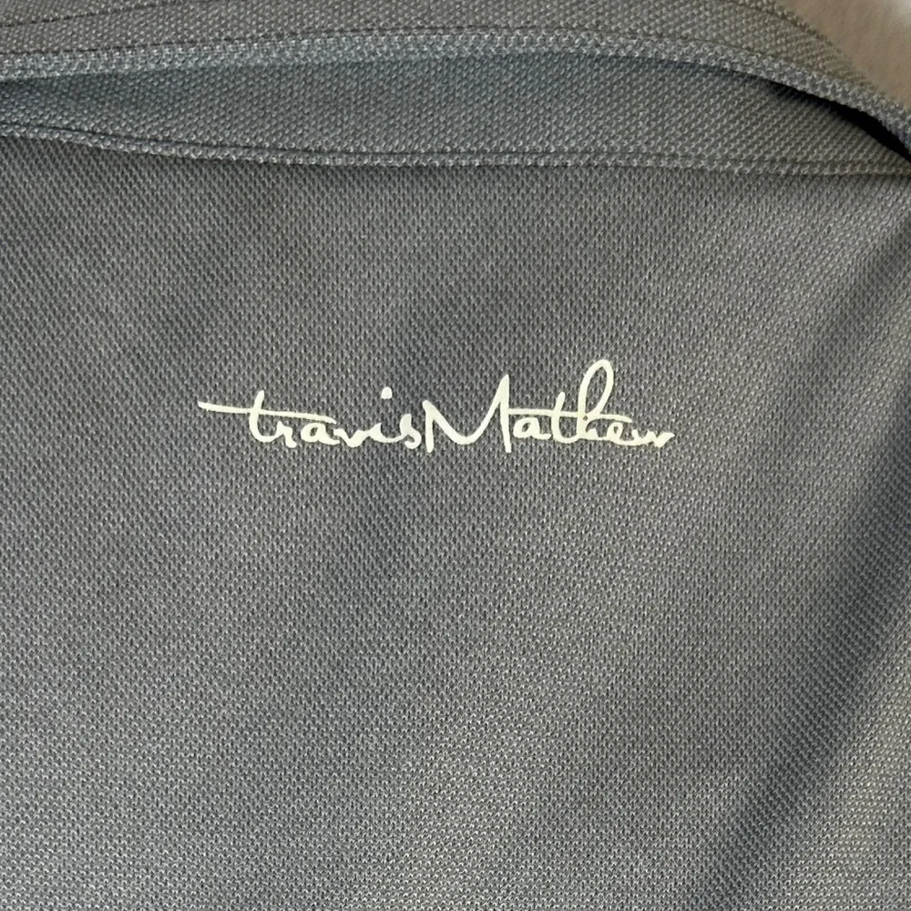 Travis Mathew Polo Women's M Gray Silver Polyester Short Sleeve Golf Top - Image 3