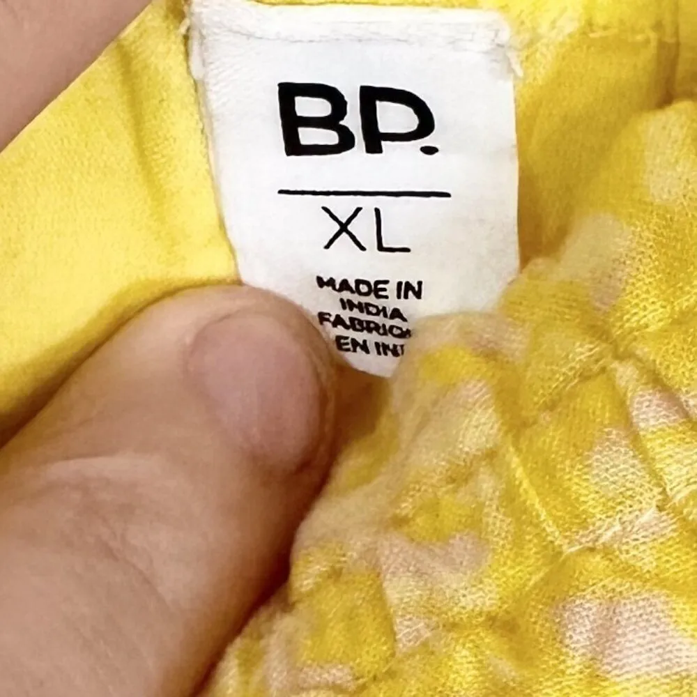 NWT BP by Nordstrom Sleeveless Yellow Smocked Waist Mini Dress - XL - Image 3