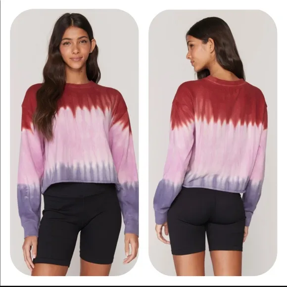 Spiritual Gangster Dip Dye Mazzy Crop Sweatshirt - Image 16