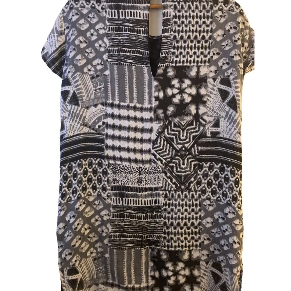 Love Sam Size XS Tunic Dress Beaded Embroidered Boho Lined Oversized Shift - Image 2