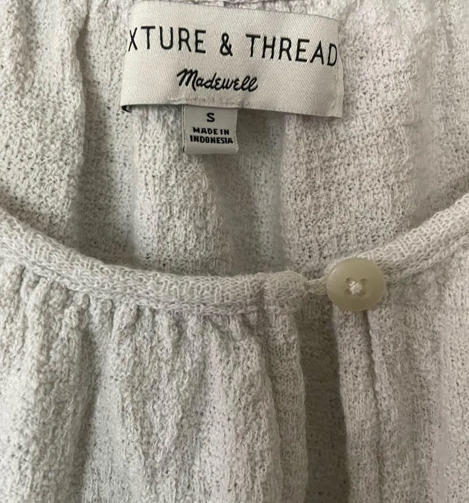 Texture & thread madewell white top - Image 2