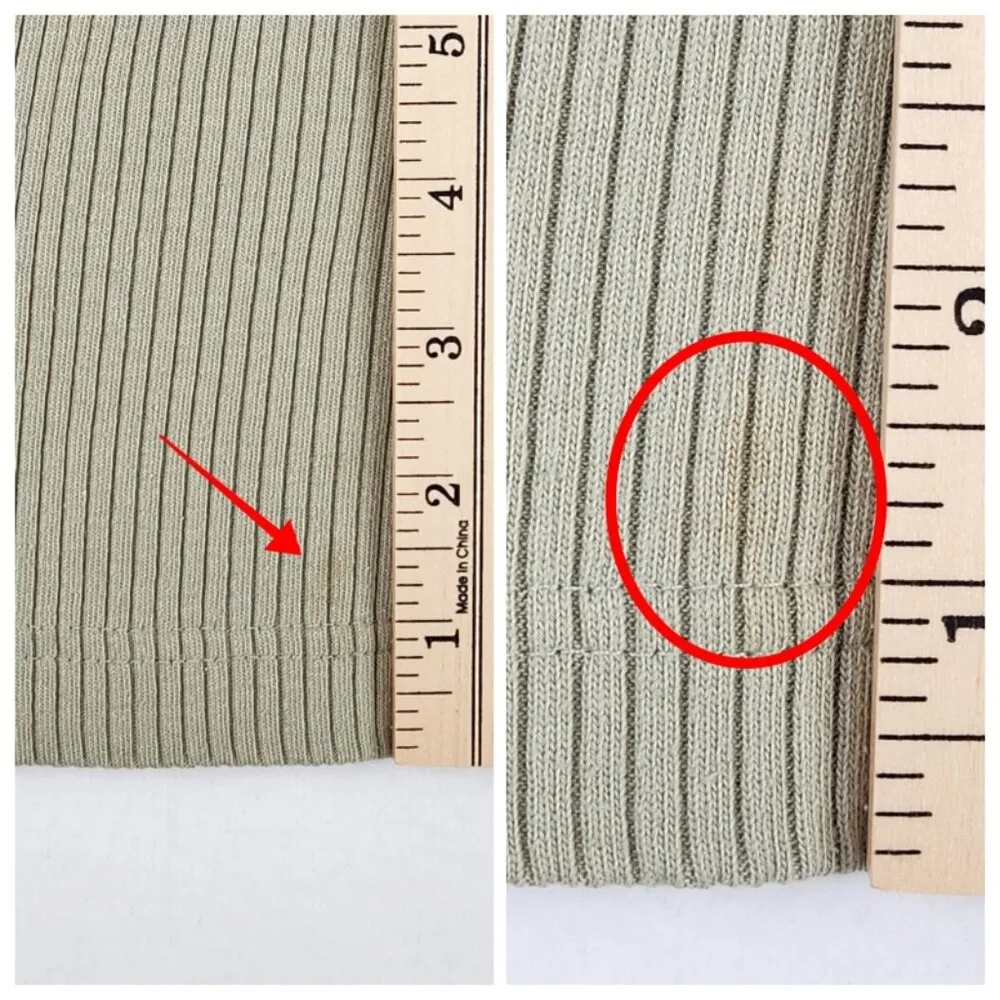 Union Bay Womens Short Sleeve Top M Sage Green - Image 4