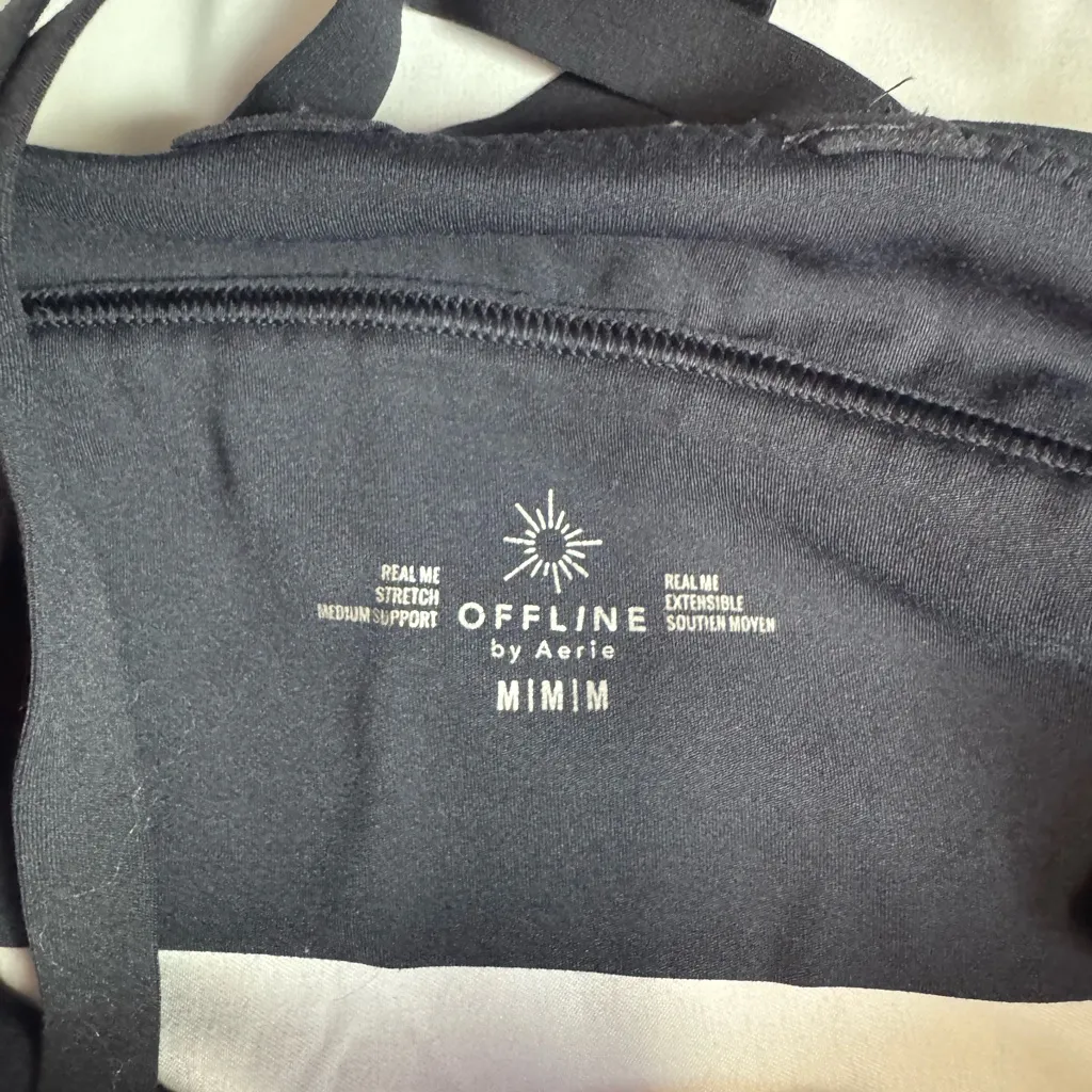 Offline by Aerie Real Me Stretch Strappy Back Sports Bra - Image 5