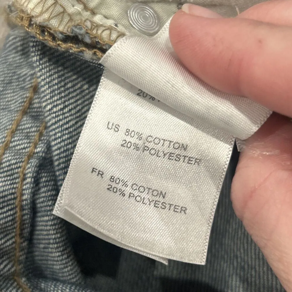 Articles Of Society Shorts Women’s Size 27 Blue Distressed Denim Jean - Image 4