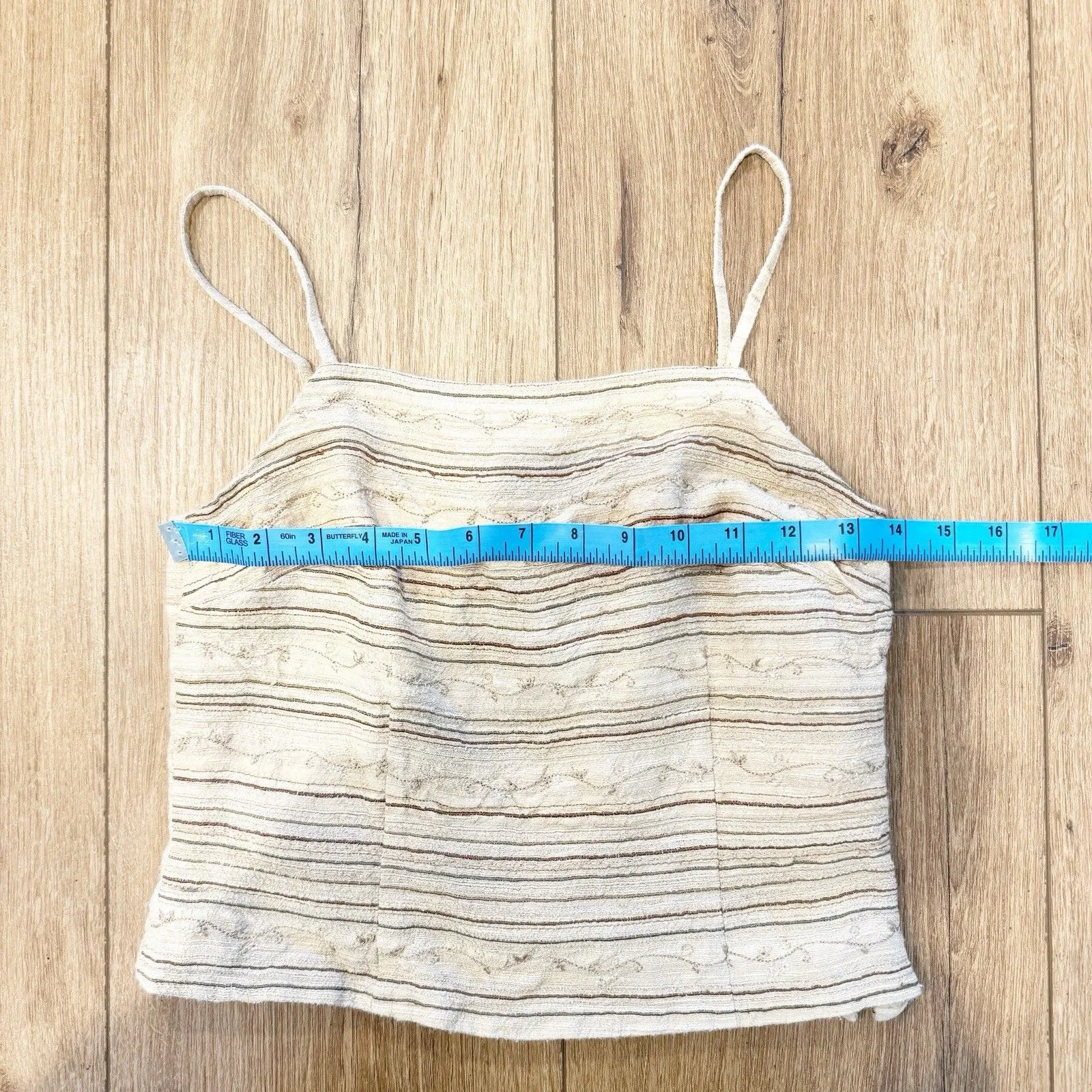 Vintage Ann Taylor Embroidered Beaded Silk Cami Top Size 2 Petite Fairy Dainty - Image 7