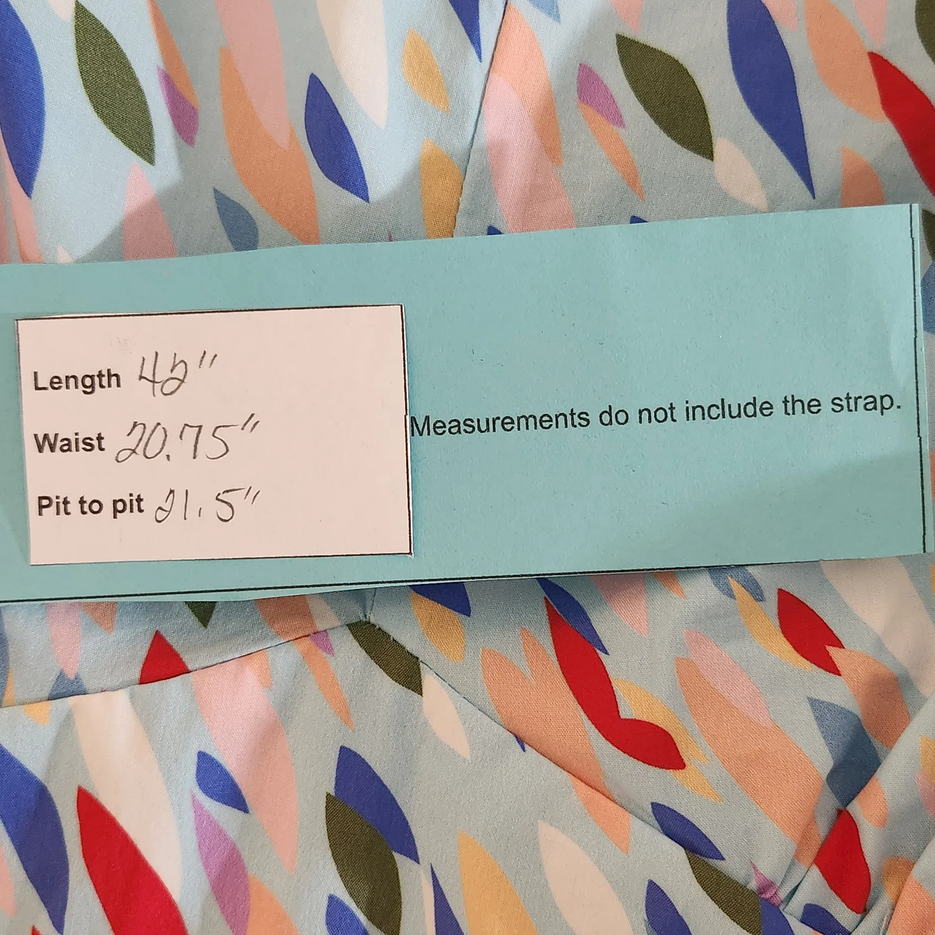 Eloquii Blue Confetti Multicolor Sleeveless Sun Dress Size 20 Blue Midi Dress - Image 9