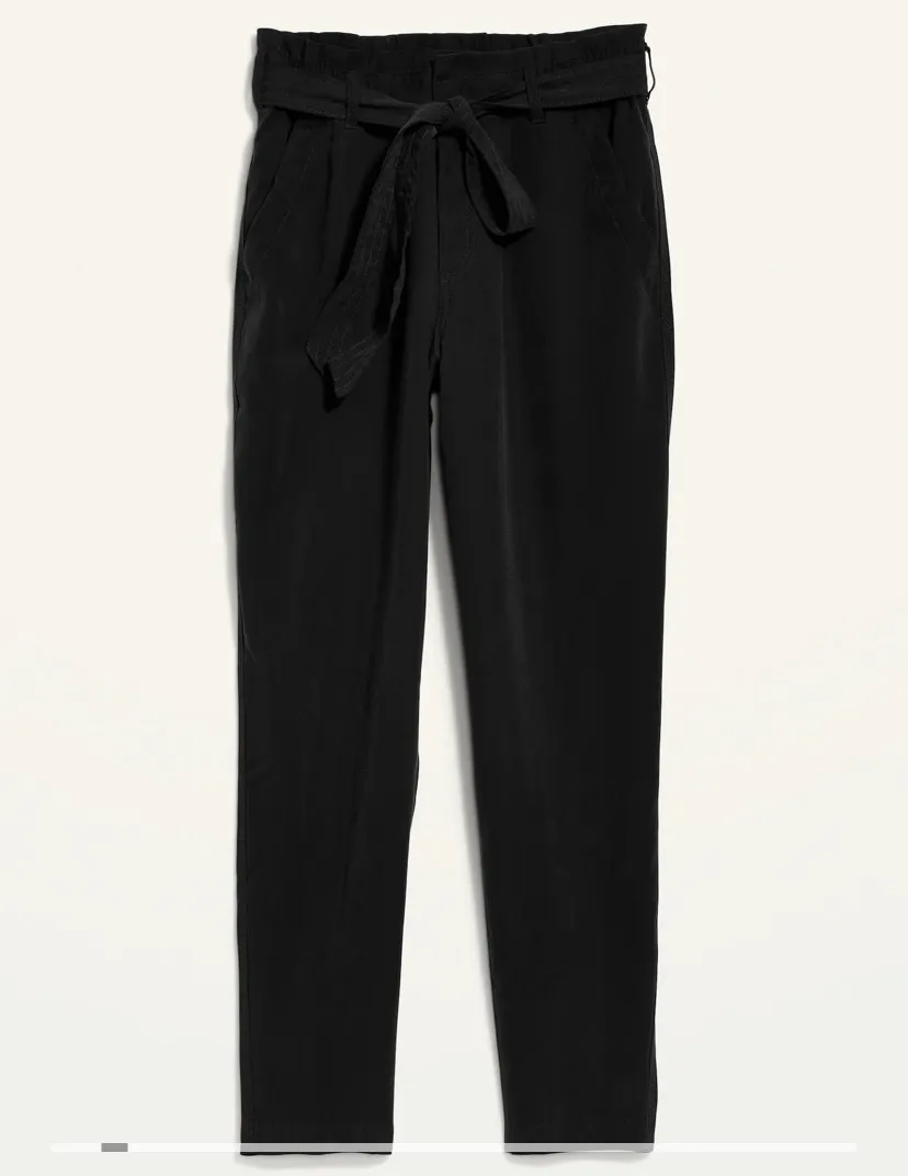 Paperbag Tie Slim Pants - Image 3