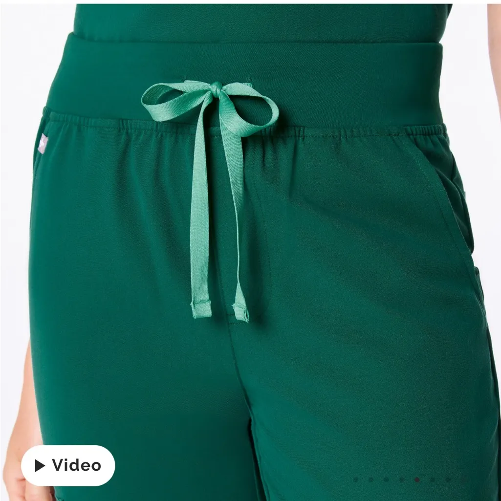 Figs Hunter Green High Waisted Zamora Joggers XS/P - Image 4