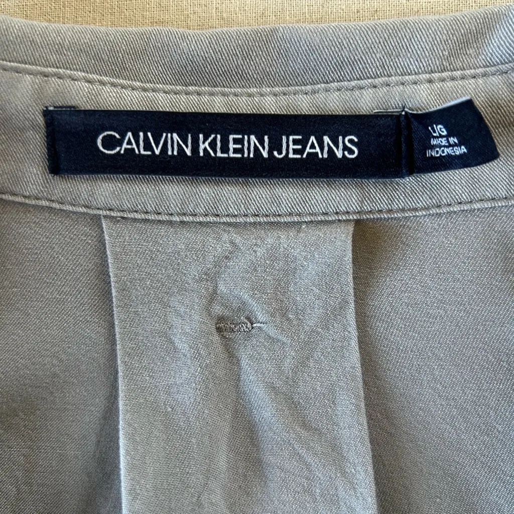 Calvin Klein Gray Long Sleeve Blouse - Image 6