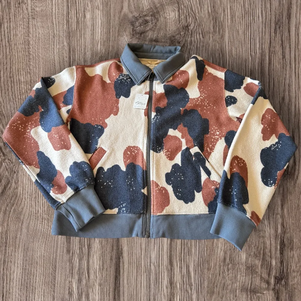 #25 NWT Free People Cabin Cardigan in Happy Cow Combo - Image 5