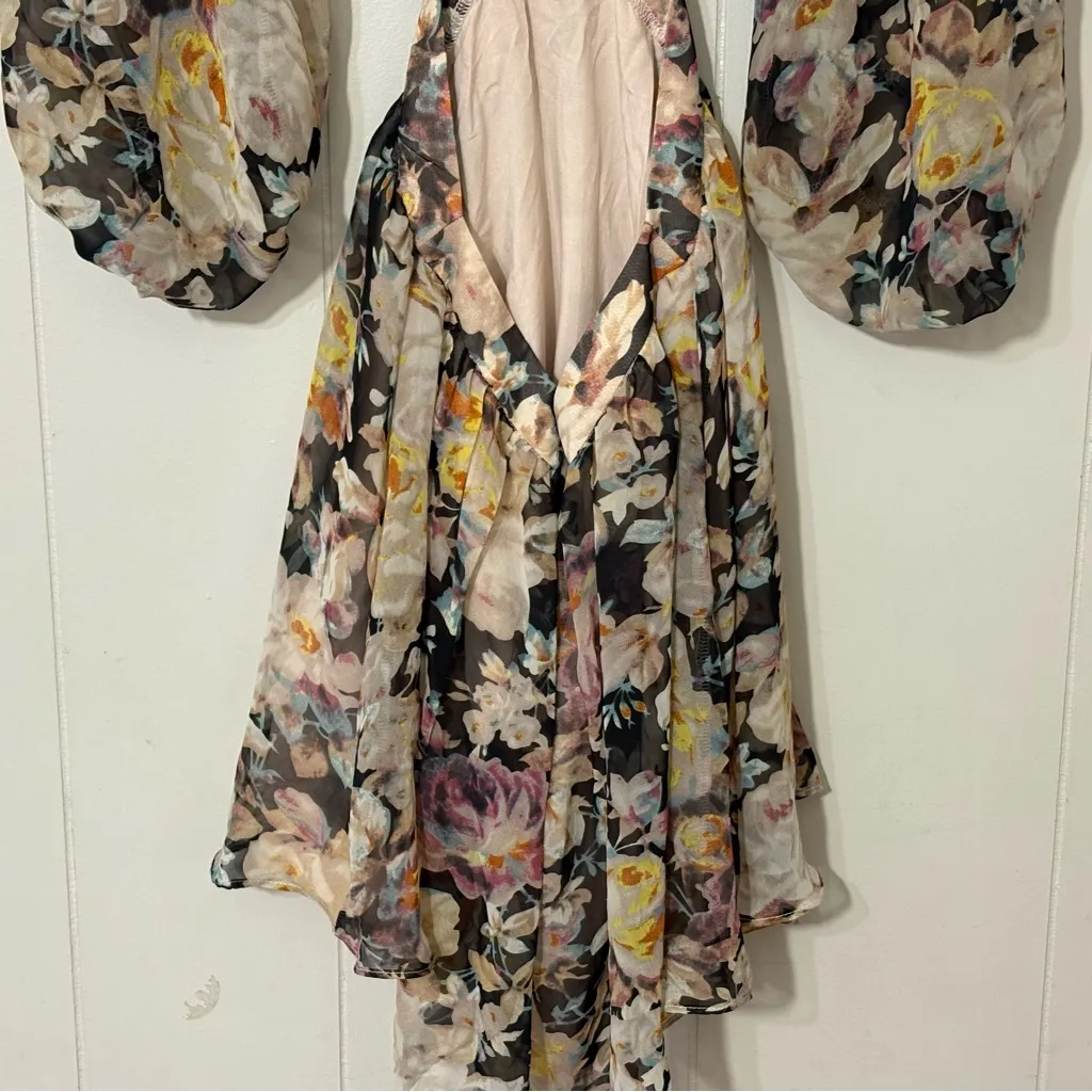 Hello Molly Sandcastle Floral Cutout Mini Dress Size 4 Femenine , Festive - Image 10