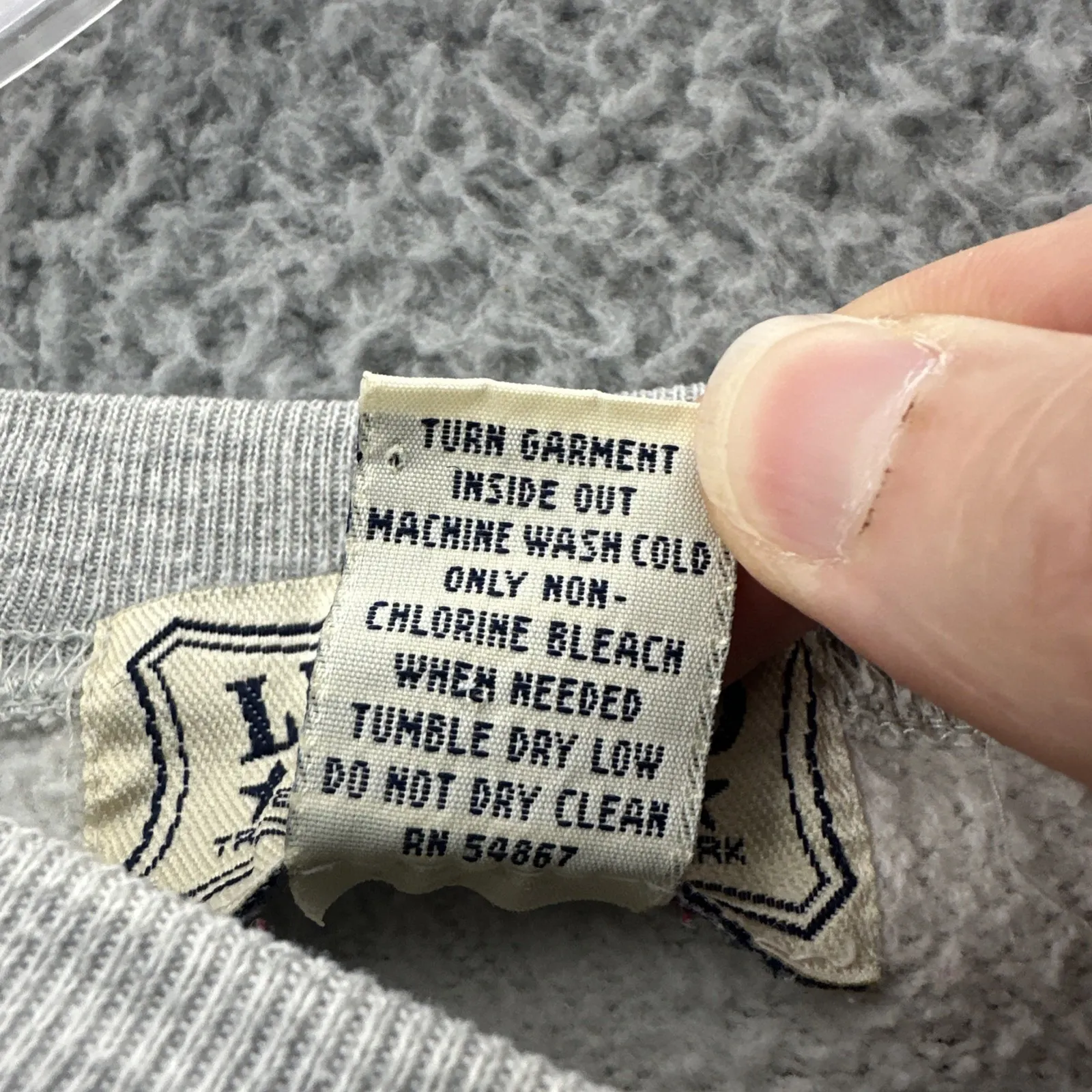 Vintage 90s Limited Jeans Worldwide Crew Neck Sweatshirt Gray Women's Large - Image 6