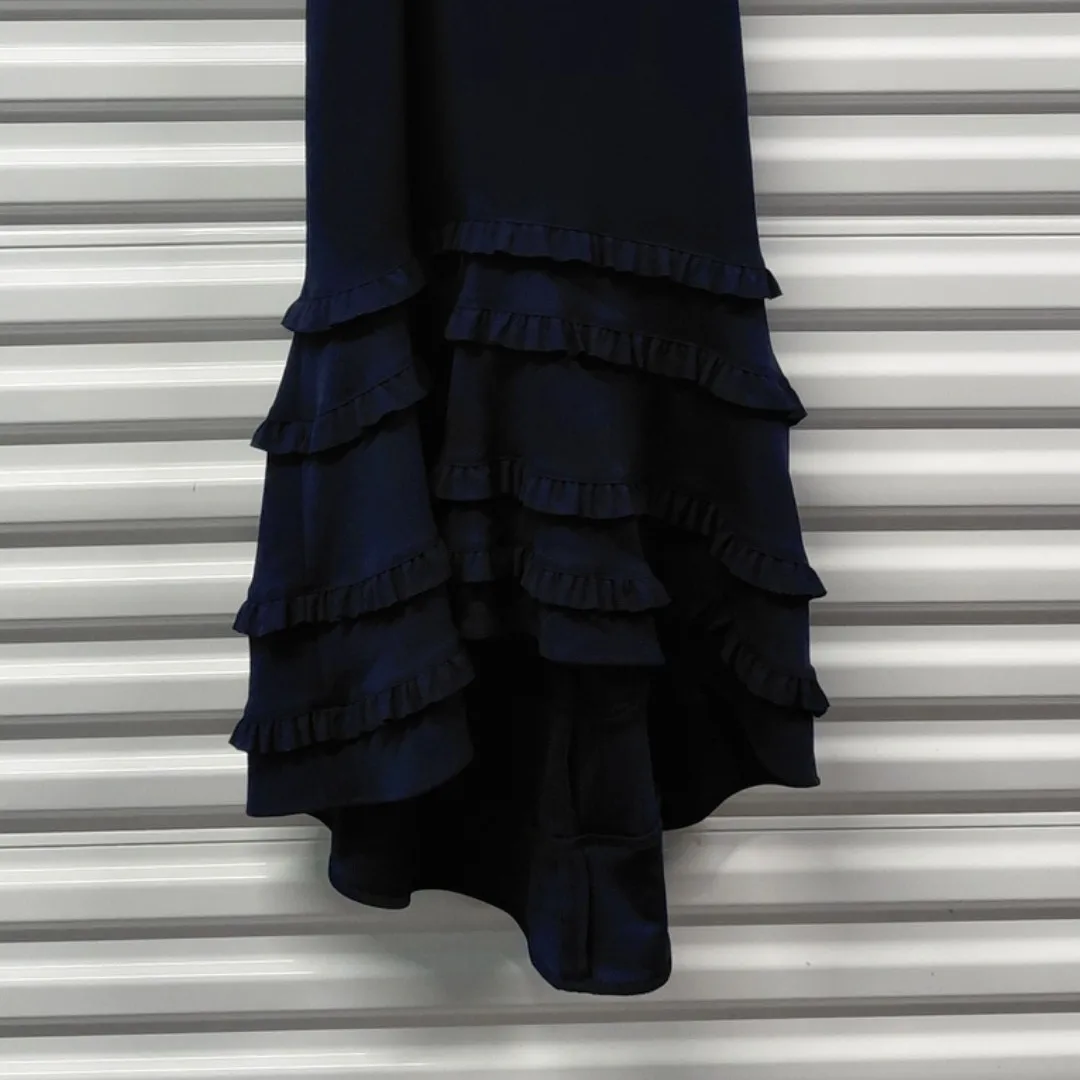 Xscape Formal Evening Gown Women's 10 Blue Long Dress Wedding Party Mother Bride - Image 9