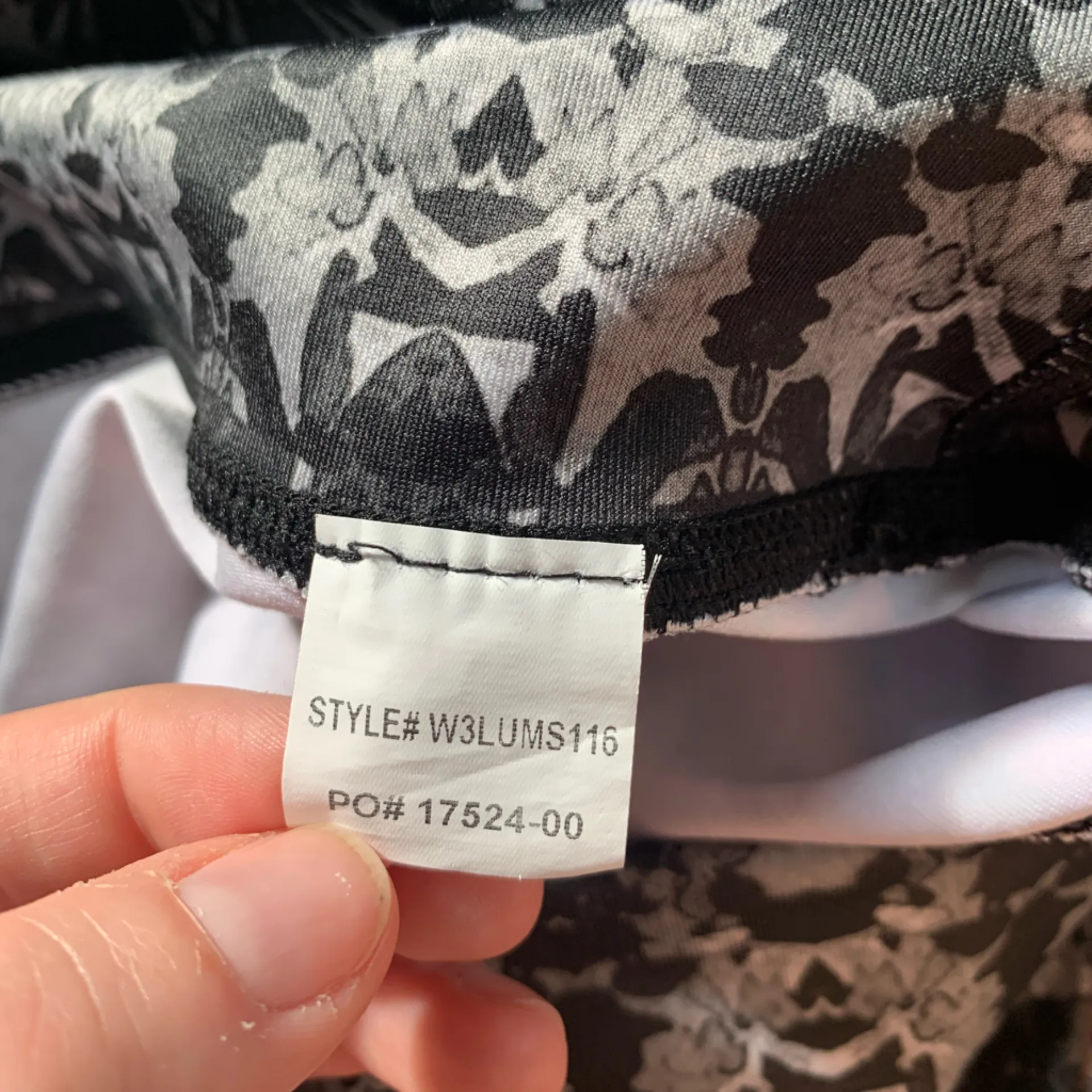 Prana Black Patterned Lifting Shorts XL - Image 3