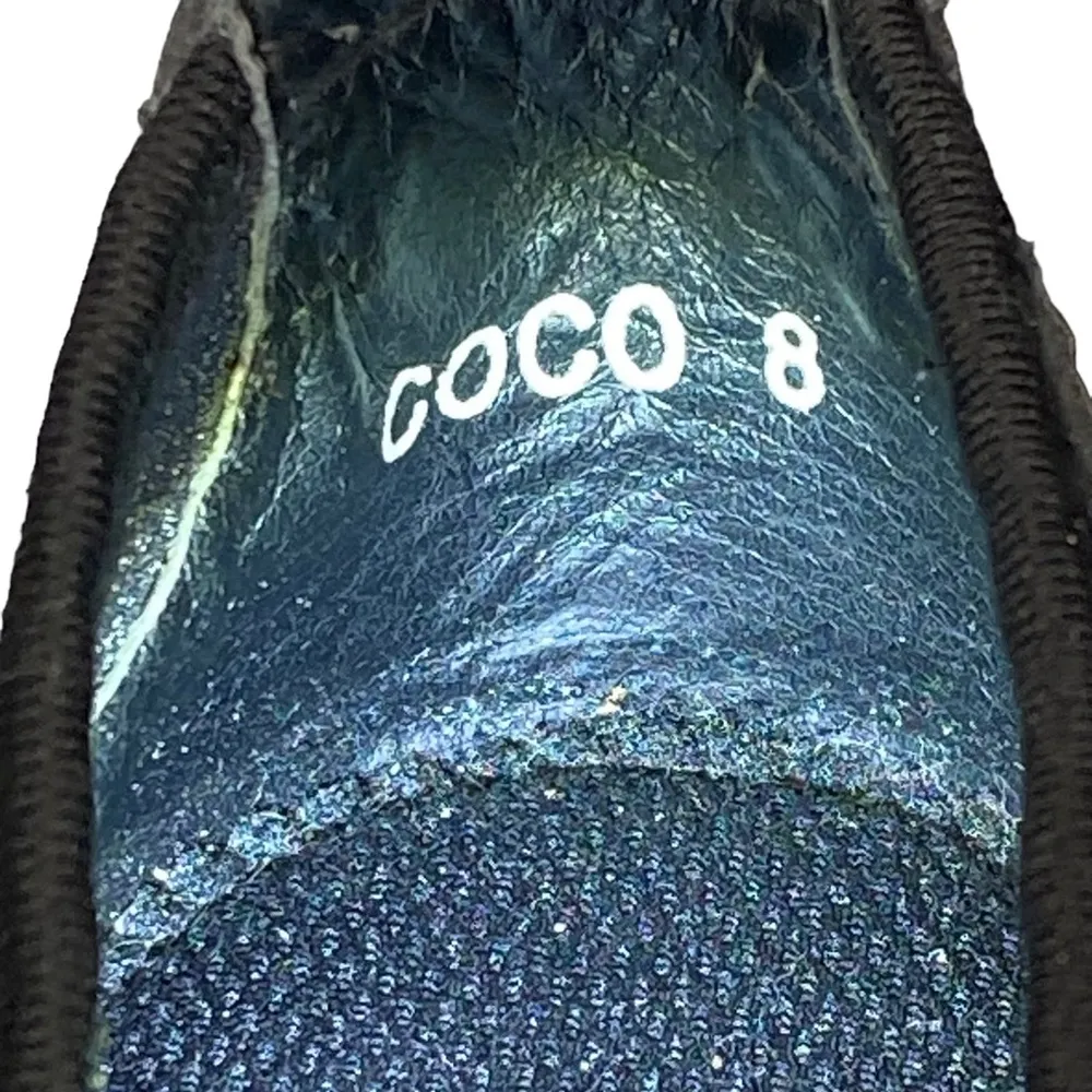 Corkys Black Multicolor Woven Coco Ballet Flats‎ Women’s 8 Comfort Slip On Shoes Blue - Image 7