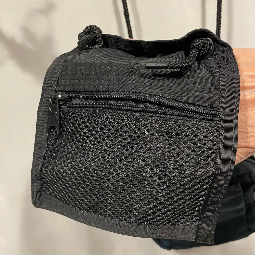 Vintage 90’s outdoor products plaid tartan crossbody pochette ID pouch travel Blue - Image 4