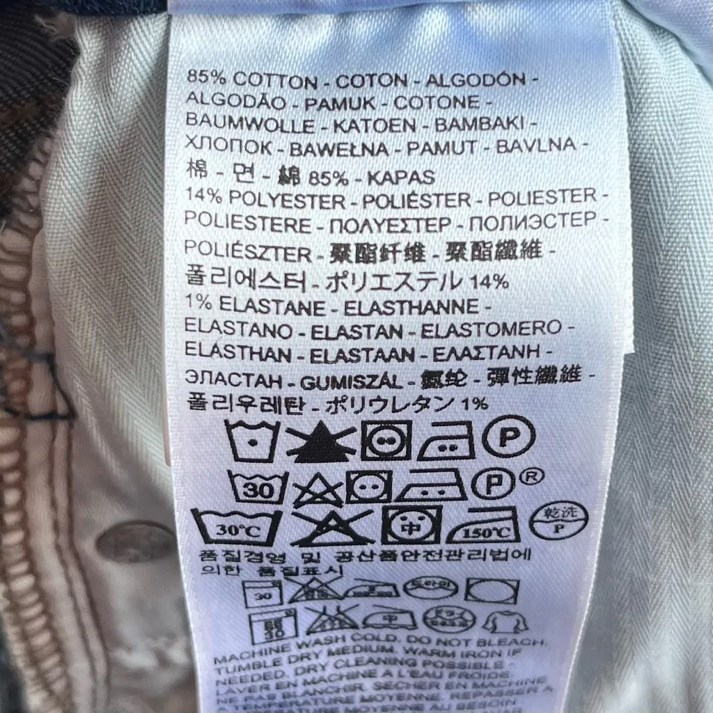 LEVI’S Women’s Bold Curve Mid Rise Boot Cut Dark Wash Blue Denim Jeans 30 - Image 9