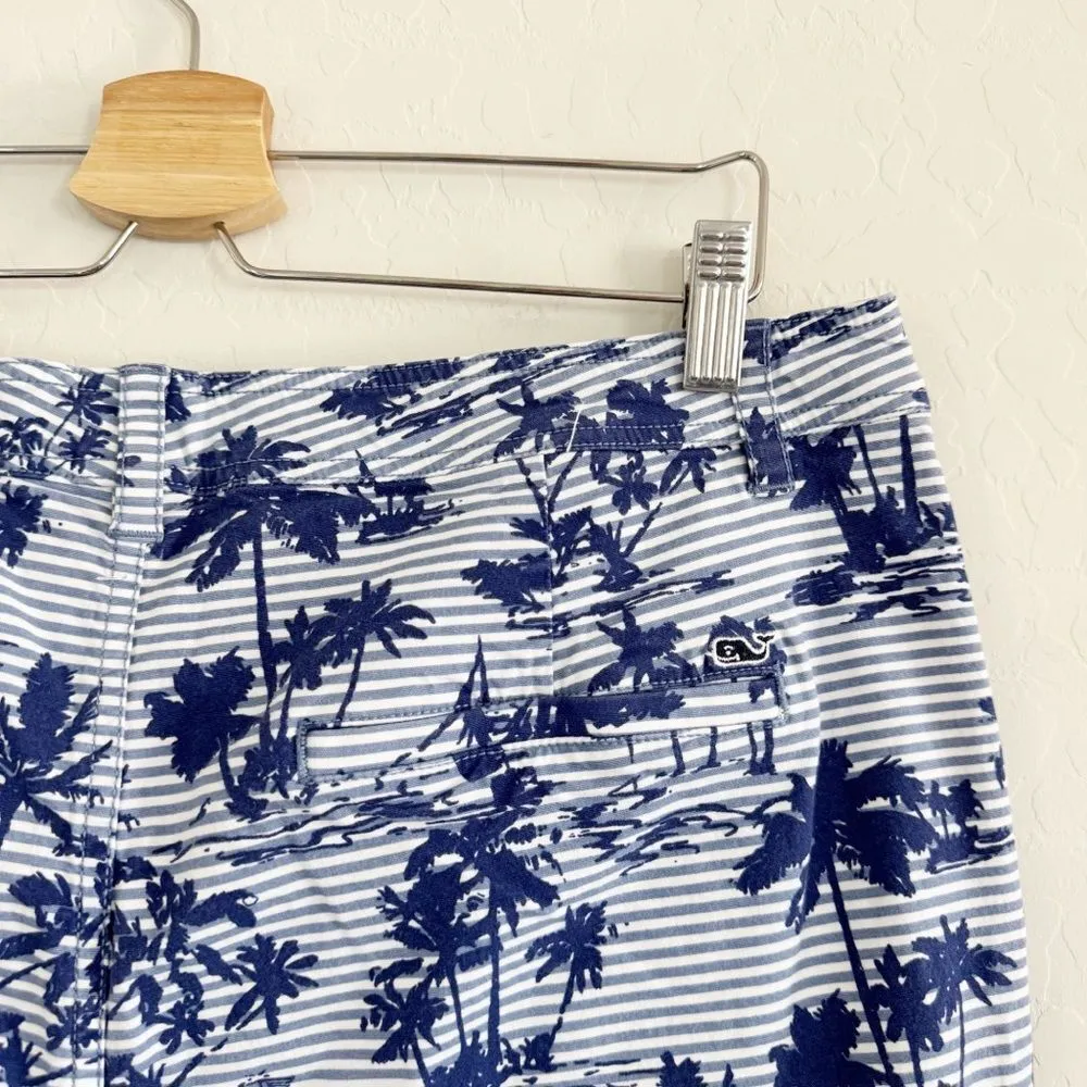 Vineyard Vines Island Palm Scene Utility Pants Size 12 - Image 4