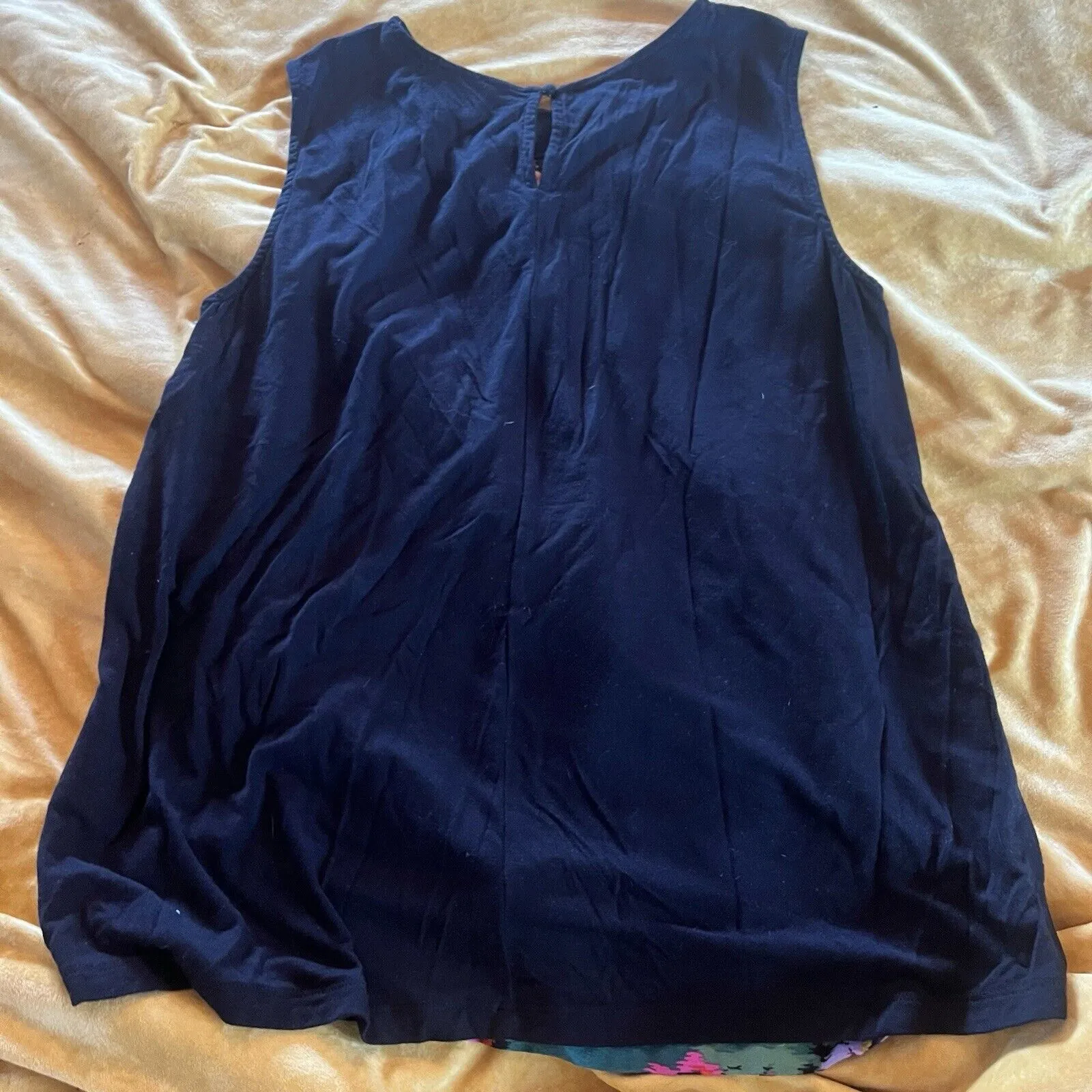 Vanessa Virginia Anthropologie Wanderlust Floral Pleated Sleeveless Top Medium - Image 11